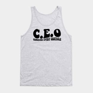 CEO Conquer Every Obstacle T-shirt, CEO Sweatshirt, Entrepreneur Sweatshirt, Entrepreneur Gift, Small Business Owner Shirt, Gift For CEO Tank Top